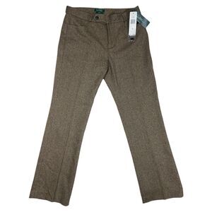 Lauren Ralph Lauren Adelle Wool Cashmere Trouser Pants Size 8 Camel